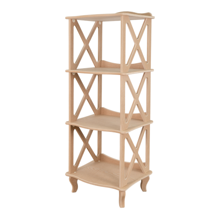 Этажерка - стеллаж Джульетта - 3 ур. без отделки